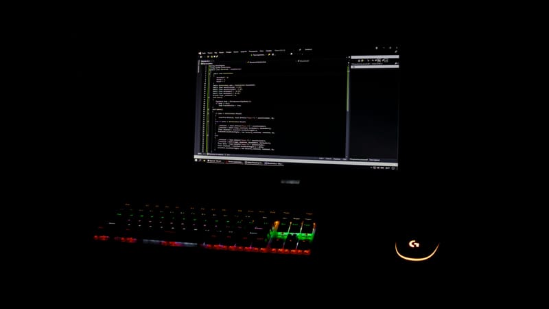 black flat screen computer monitor
